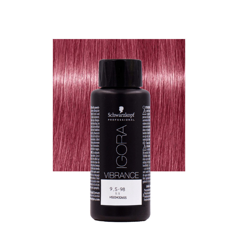 Schwarzkopf Igora Vibrance 9,5-98 Violet Red Toner 60ml - tone on tone colouring