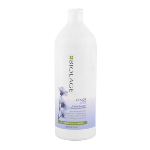 Biolage Colorlast Purple Shampoo 1000ml - Anti Yellow Shampoo