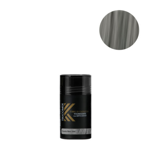 Tricomix Fibre Gray 12gr - Volumizing Keratin Fibers With Anti Hair Loss Principles