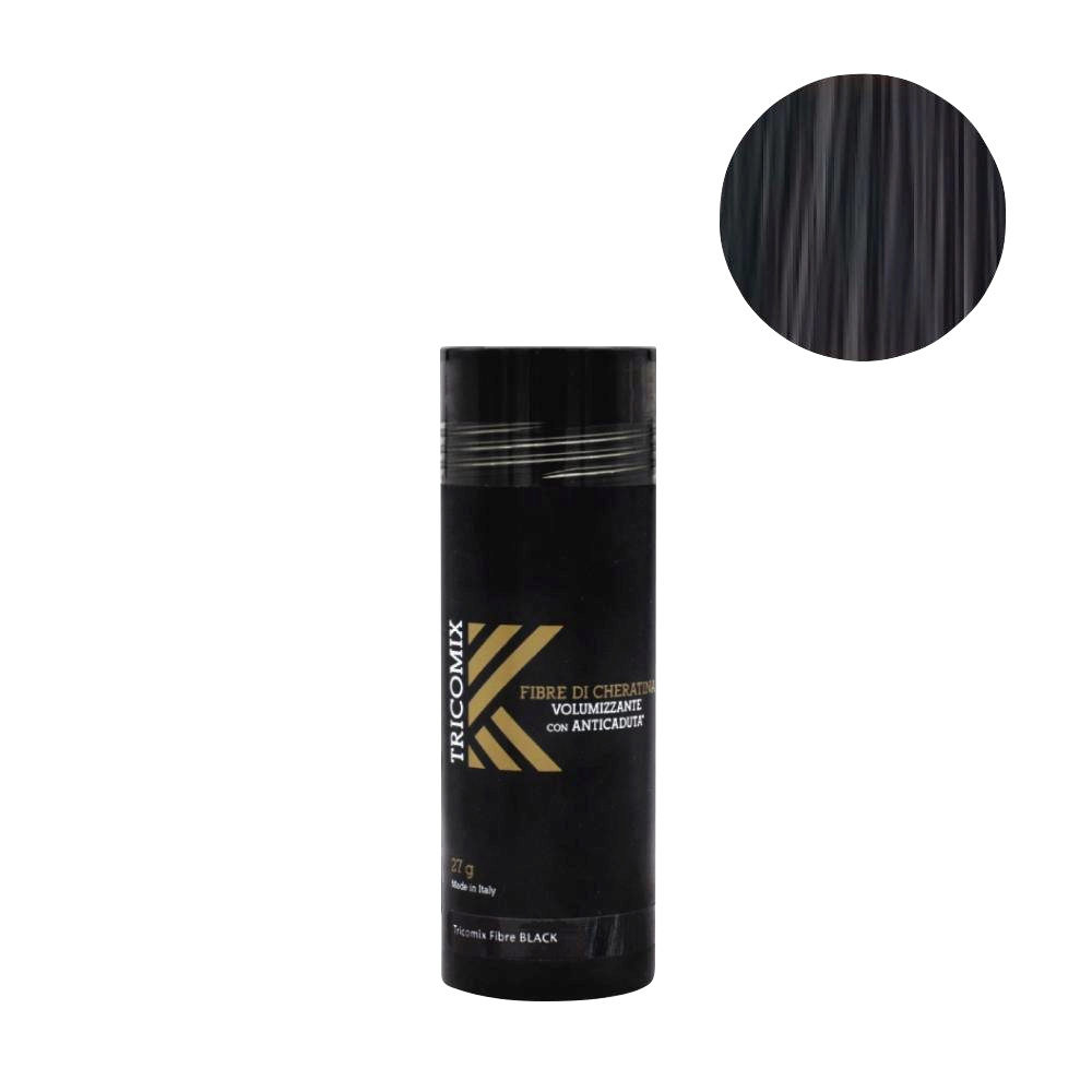 Tricomix Fibre Black 27gr - Volumizing Keratin Fibers With Anti Hair Loss Principles