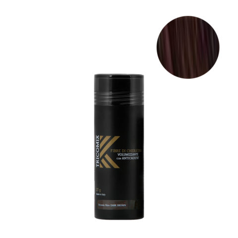 Tricomix Fibre Dark Brown 27gr - Volumizing Keratin Fibers With Anti Hair Loss Principles