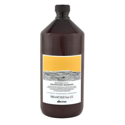 Davines Naturaltech Nourishing Shampoo 1000ml - nourishing shampoo for dry scalp and hair