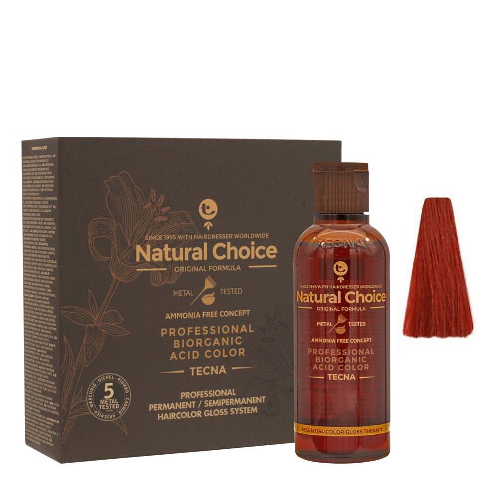 7.66 Deep Red Medium Blond Tecna NCC Biorganic Acid Color 3x130ml