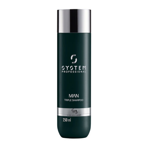 System Professional Man Triple Shampoo M1, 250ml - Hair & Beard Shampoo