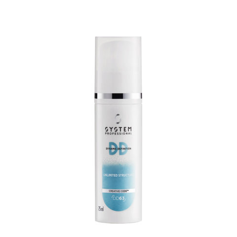 System Professional Styling DD Unlimited Structure DD63, 75ml - Modelling Matte Cream