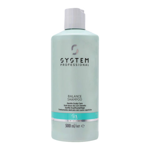 System Professional Balance Shampoo B1, 500ml - Sensitive Scalp Shampoo
