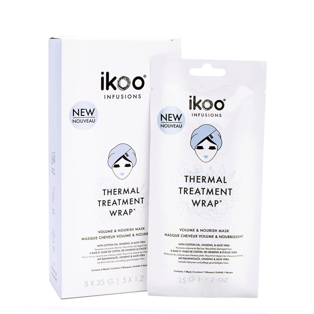 Ikoo Infusions Thermal treatment wrap Detox & balance mask 5x35g -  purifying balancing mask | Hair Gallery