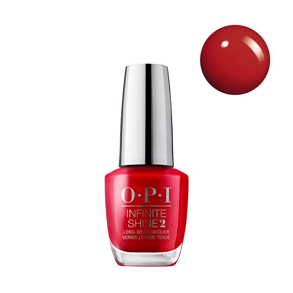 OPI Nail Lacquer Infinite Shine ISL N25 Big Apple Red 15ml - long-lasting lacquer