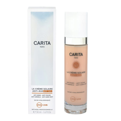 Carita Progressif Anti-Age Solaire Sun Cream for Face Anti wrinkle Firmness SPF50+, 50ml