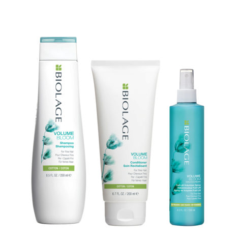 Biolage Volumebloom Shampoo 250ml e Conditioner 200ml e Lift Volumizer Spray 250ml