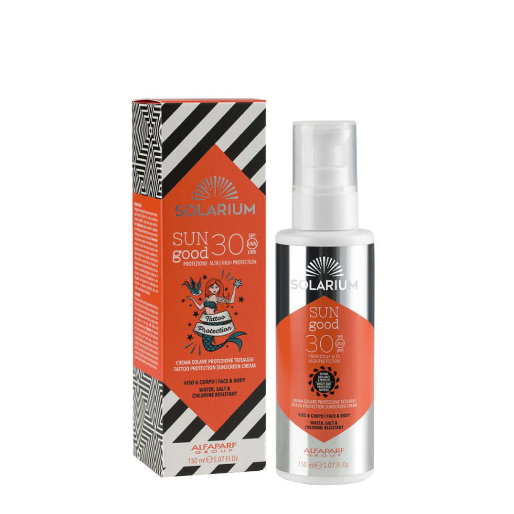Solarium Tattoo Protection Sunscreen Cream SPF30 Face and body 150ml