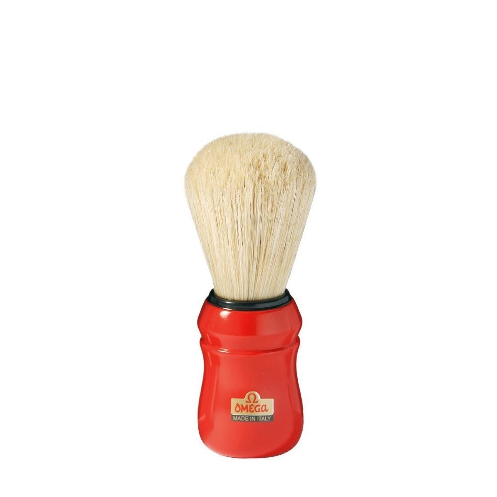 Omega Shaving Brush Red