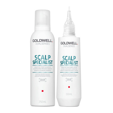 Goldwell Dualsenses Scalp specialist Sensitive foam shampoo 250ml and Lotion 150ml for sensitive scalp