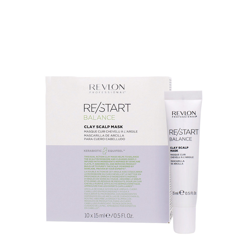 Revlon Restart Balance Clay Scalp Mask 10x15ml