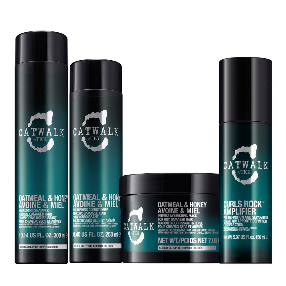 Brobrygge Hændelse plejeforældre Tigi Catwalk Shampoo 300ml Conditioner 250ml Mask 200gr Curls Rock Amplifier  150ml | Hair Gallery