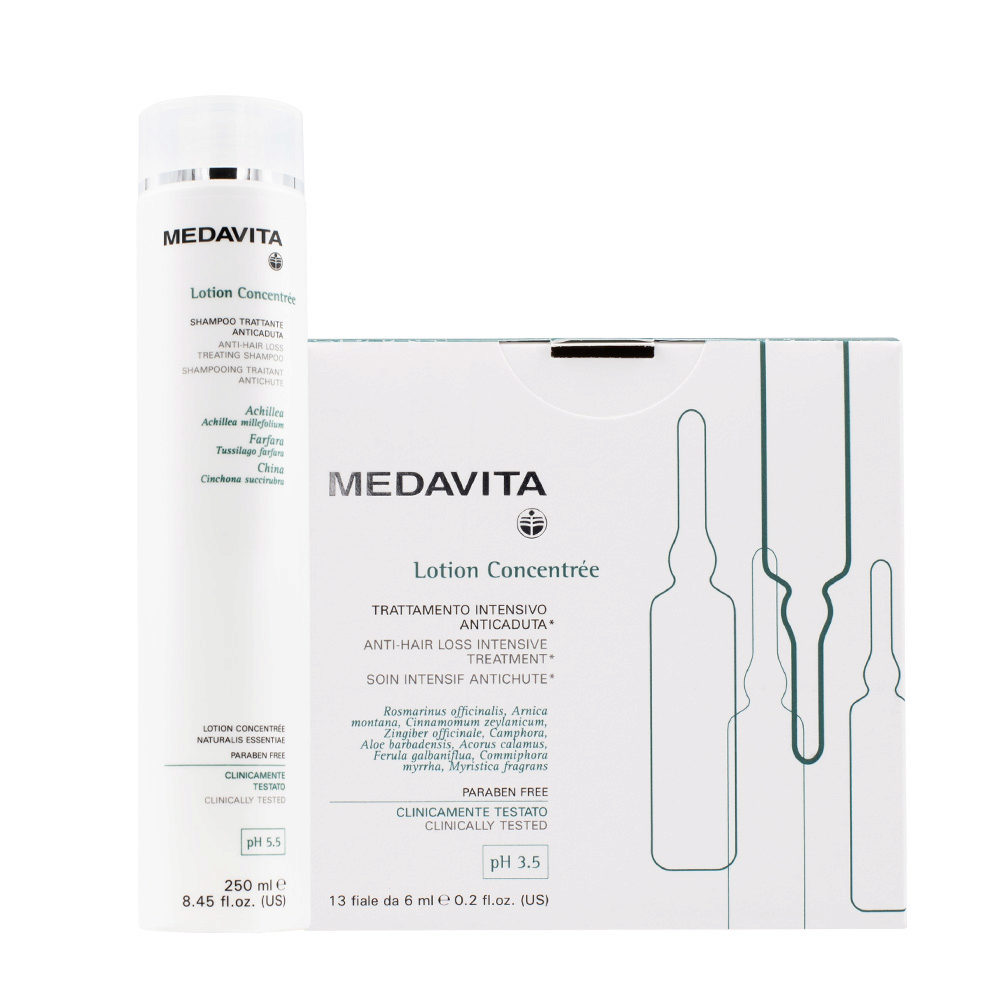 Medavita Cute Lotion Concentree Shampoo 250ml Lotion Concentrée 13x6ml