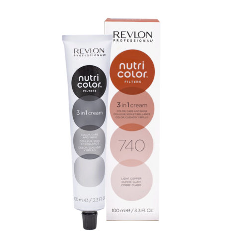 Revlon Nutri Color Creme 740 Light copper 100ml - color mask