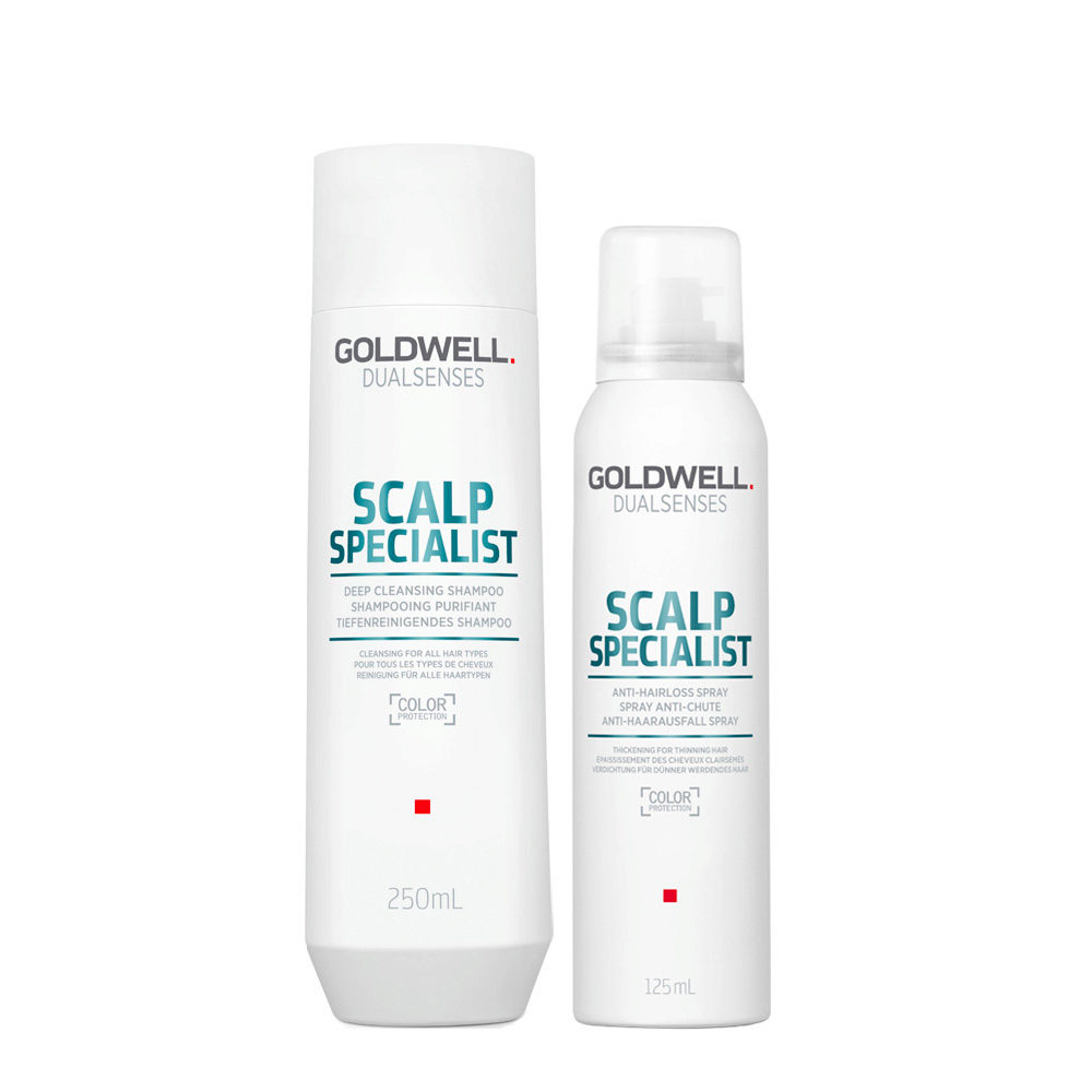 Goldwell Dualsenses Purifying Shampoo 250ml and Anti-Hair Loss Spray 125ml