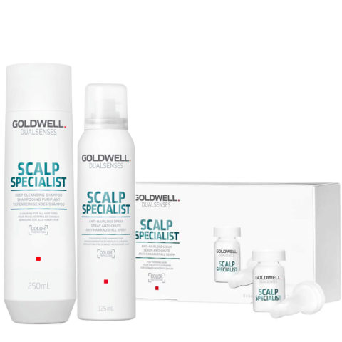 Goldwell Dualsenses Shampoo 250ml Spray 125ml Vials 8x6ml Anti-hairloss