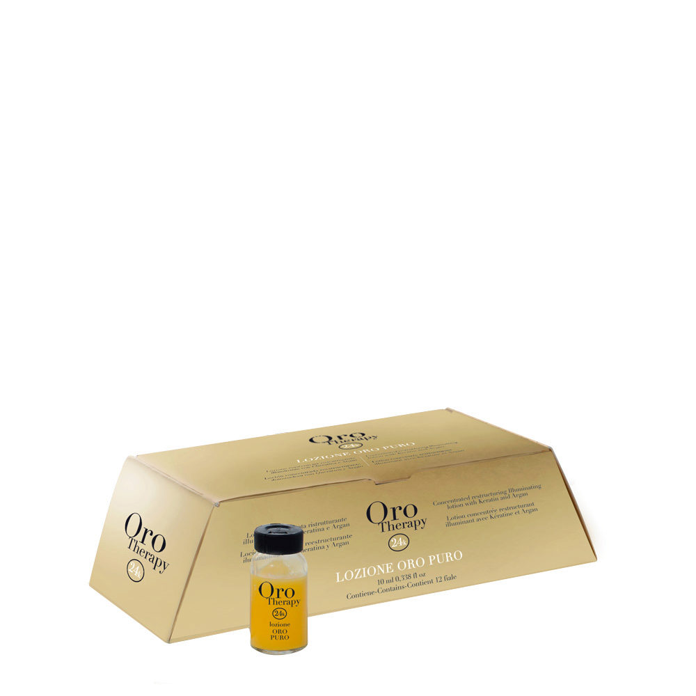 Fanola Oro Therapy Oro Puro Restructuring vials for all types of hair 12x10ml