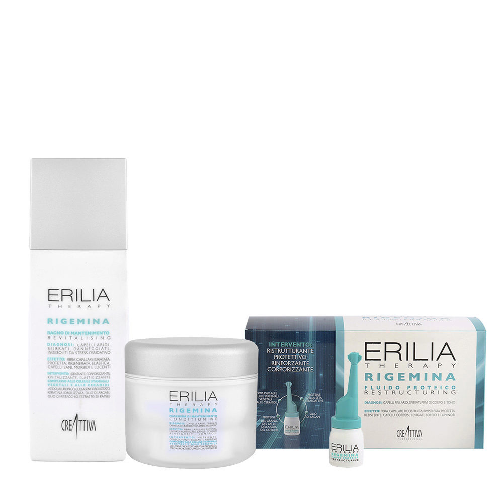 Creattiva Erilia Restructuring Shampoo 250ml Mask 200ml Vials 10x5ml