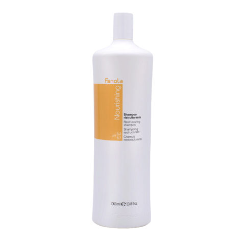 Fanola Nourishing Restructuring Shampoo For Damaged Hair 1000ml