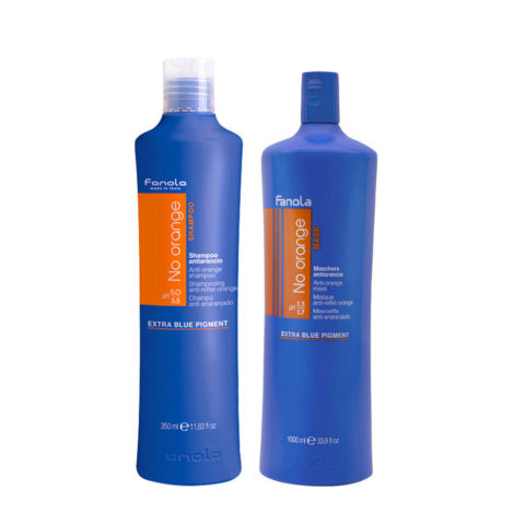 Fanola No Orange Shampoo 1000ml And Conditioner 1000ml Brown Hair