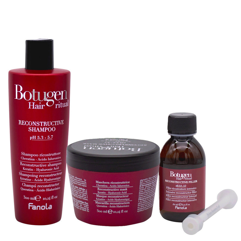 Fanola Botugen Shampoo 300ml Mask 300ml Serum 150ml Restructuring