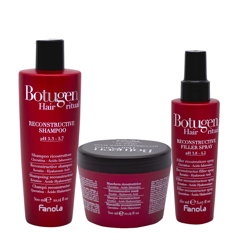 Fanola Botugen Shampoo 300ml Mask 300ml Spray 150ml Restructuring