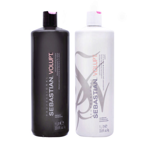 Sebastian Volume Shampoo 1000ml and Conditioner 1000ml Fine Hair