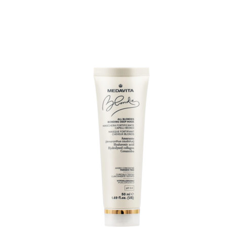 Medavita Blondie All Blondes Bonding Deep Mask 50ml - fortifying mask for blonde hair