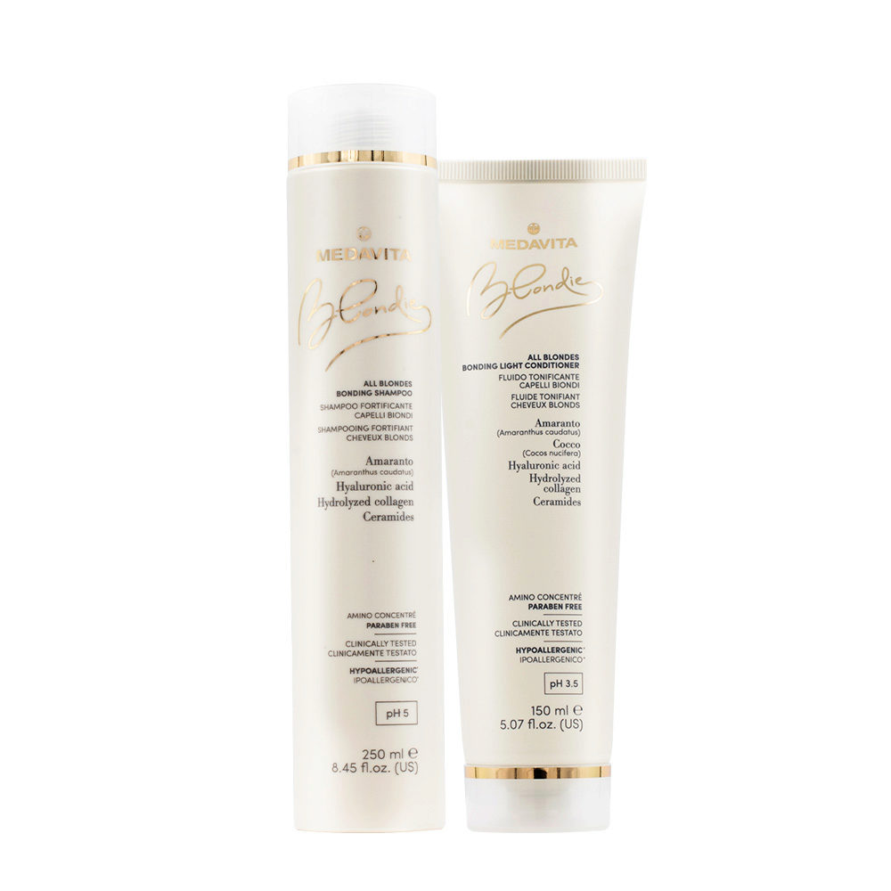 Medavita Blondie All Blondes Bonding Shampoo 250ml Light Conditioner 150ml