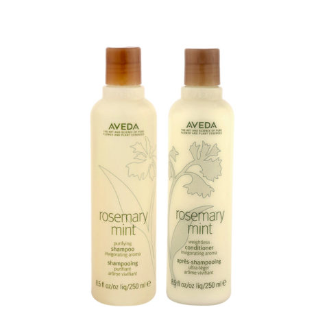 Aveda Rosemary mint purifying shampoo 250ml and moisturizing conditioner 250ml