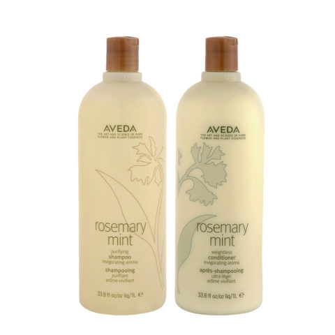 Aveda Rosemary Mint Purifying Shampoo 1000ml Conditioner 1000ml