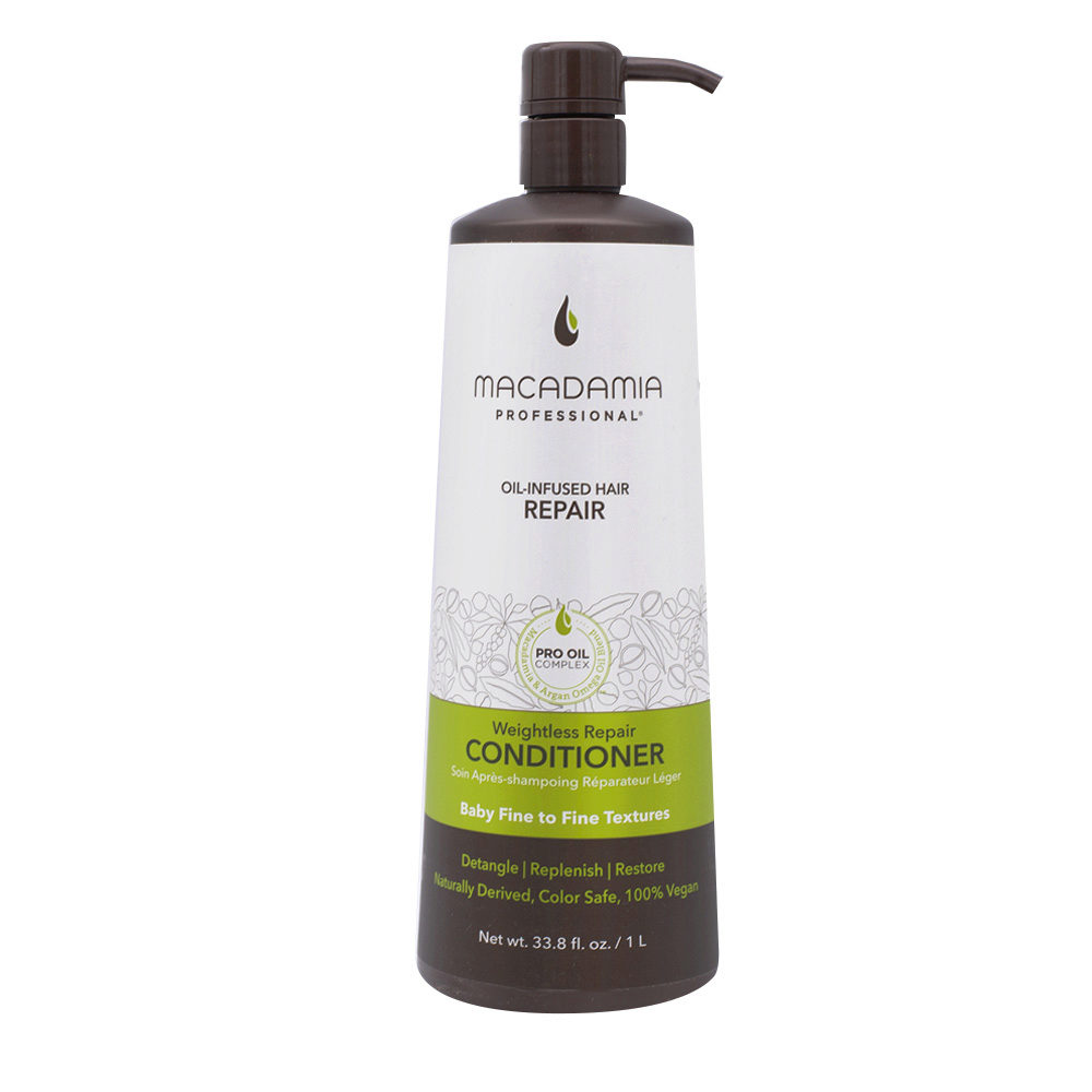 Macadamia Weightless Repair Hydrating Conditioner For Fine Hair 1000ml