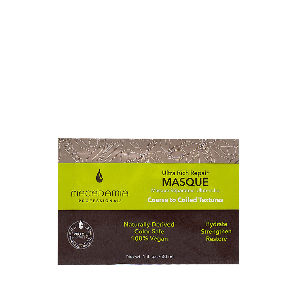 Macadamia Ultra Rich Moisturizing Mask For Damaged And Thick Hair 30ml