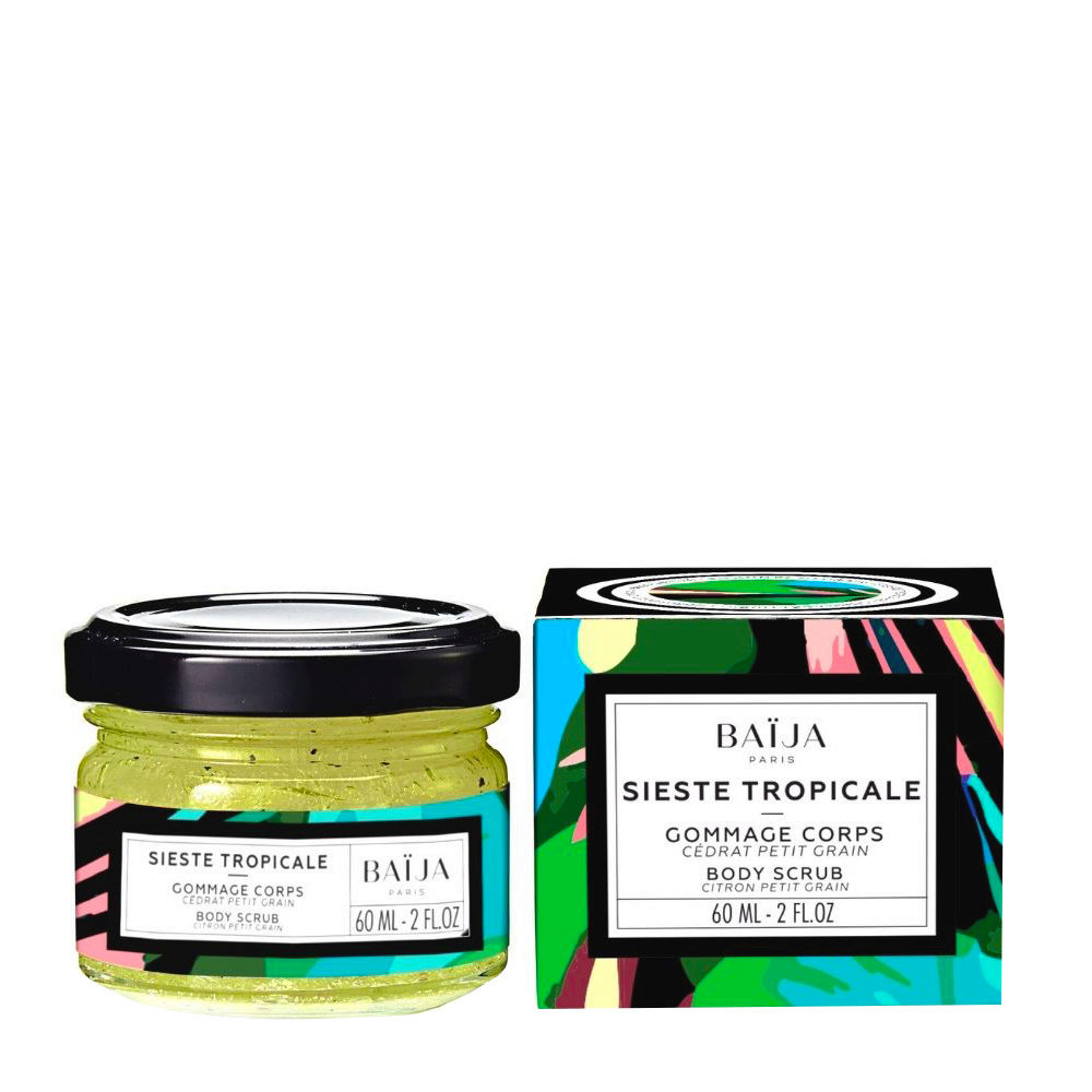 Baija Paris Sieste Tropicale Body Scrub 60ml - body scrub cedar and petitgrain