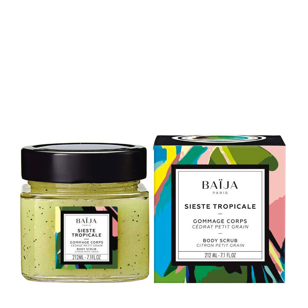 Baija Paris Sieste Tropicale Body Scrub 212ml - body scrub cedar and petitgrain