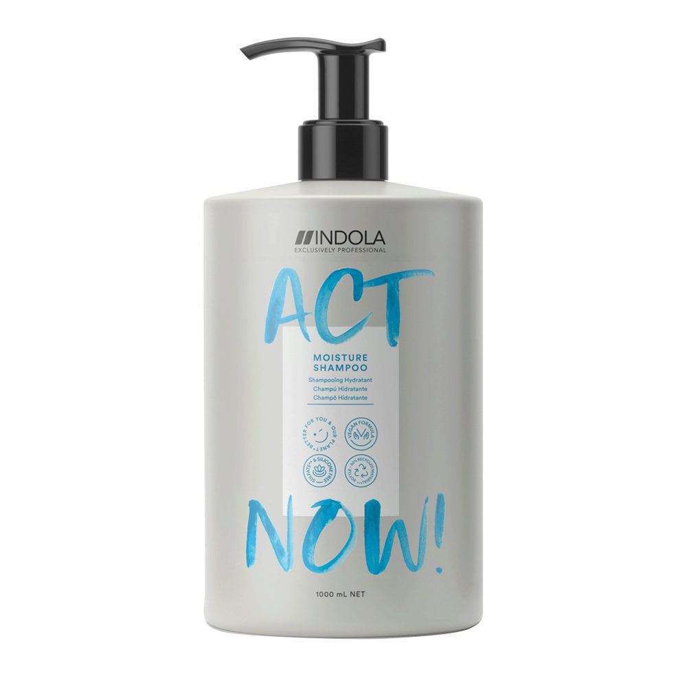 Indola Act Now! Moisture Shampoo For Dry Hair 1000ml