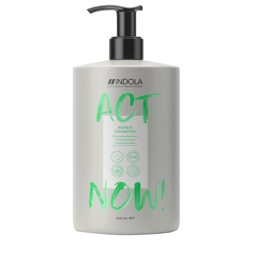Indola Act Now! Repair Shampoo For Damaged Hair 1000ml