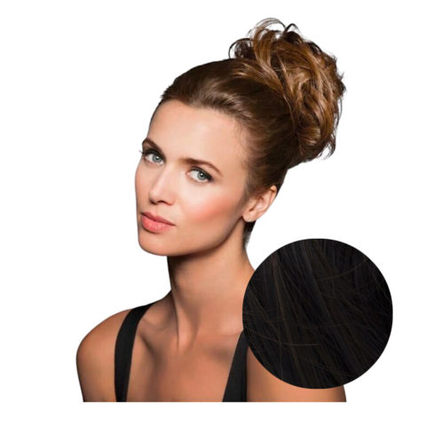 Hairdo Fancy Do Hair Elastic Dark Brown Black Hair with streaks