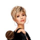 Hairdo Sweet Pixie Warm Blonde Wig With Brown Root