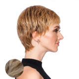 Hairdo Textured Cut Light Blonde Wig With Brown Root