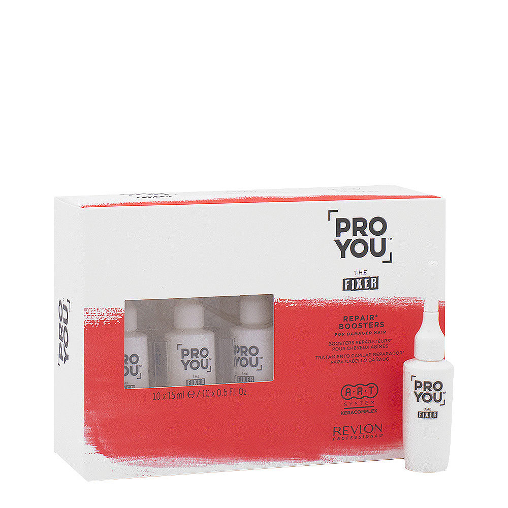 Revlon Pro You The Fixer Booster Restructuring Vials for Damaged Hair 10x15ml