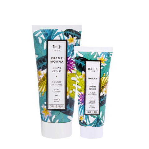 Baija Paris Kit Hand Cream with Tiare Flower 30ml Body Cream with Tiare Flower 75ml