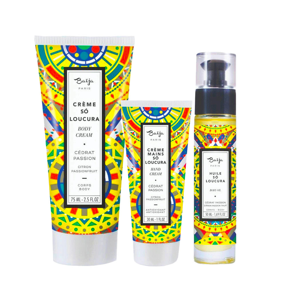 Baija Paris Kit  Hand Cream 30ml  Body Cream 75ml Body Oil 50ml