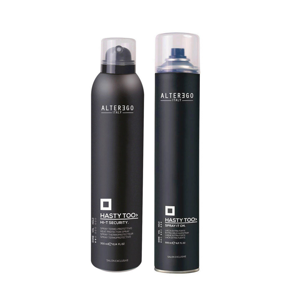 Alterego Styling Thermal Protection Spray 300ml and Extra Strong Spray 500ml