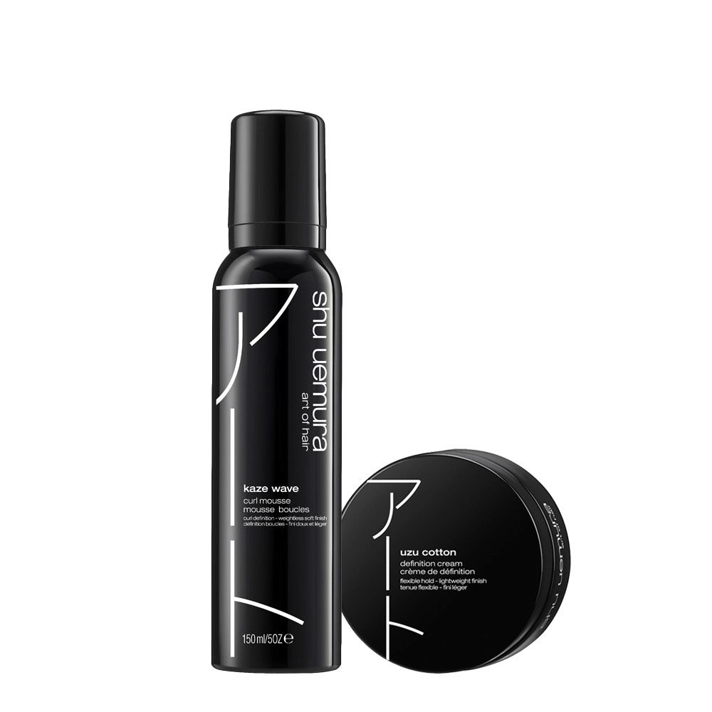 Shu Uemura Styling Kaze Wave 150ml Uzu Cotton Definition Cream 75ml