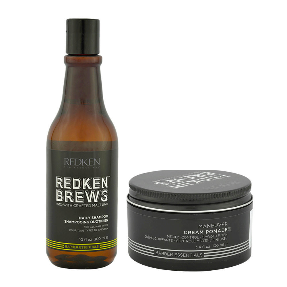 Redken Kit Man Daily Shampoo 300ml and Hair Wax 100ml | Hair Gallery