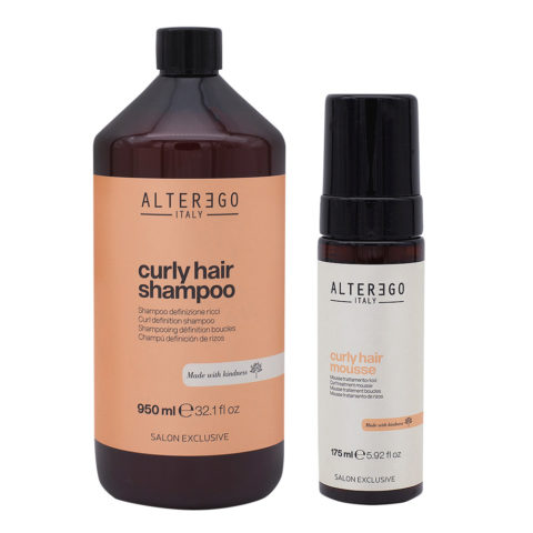 Alterego Set Curly Hair Shampoo 950ml and Foam 175ml